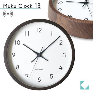 アクタス(ACTUS)の新品　KATOMOKU 加藤木工　カトモク　電波時計　ウォールナット(掛時計/柱時計)