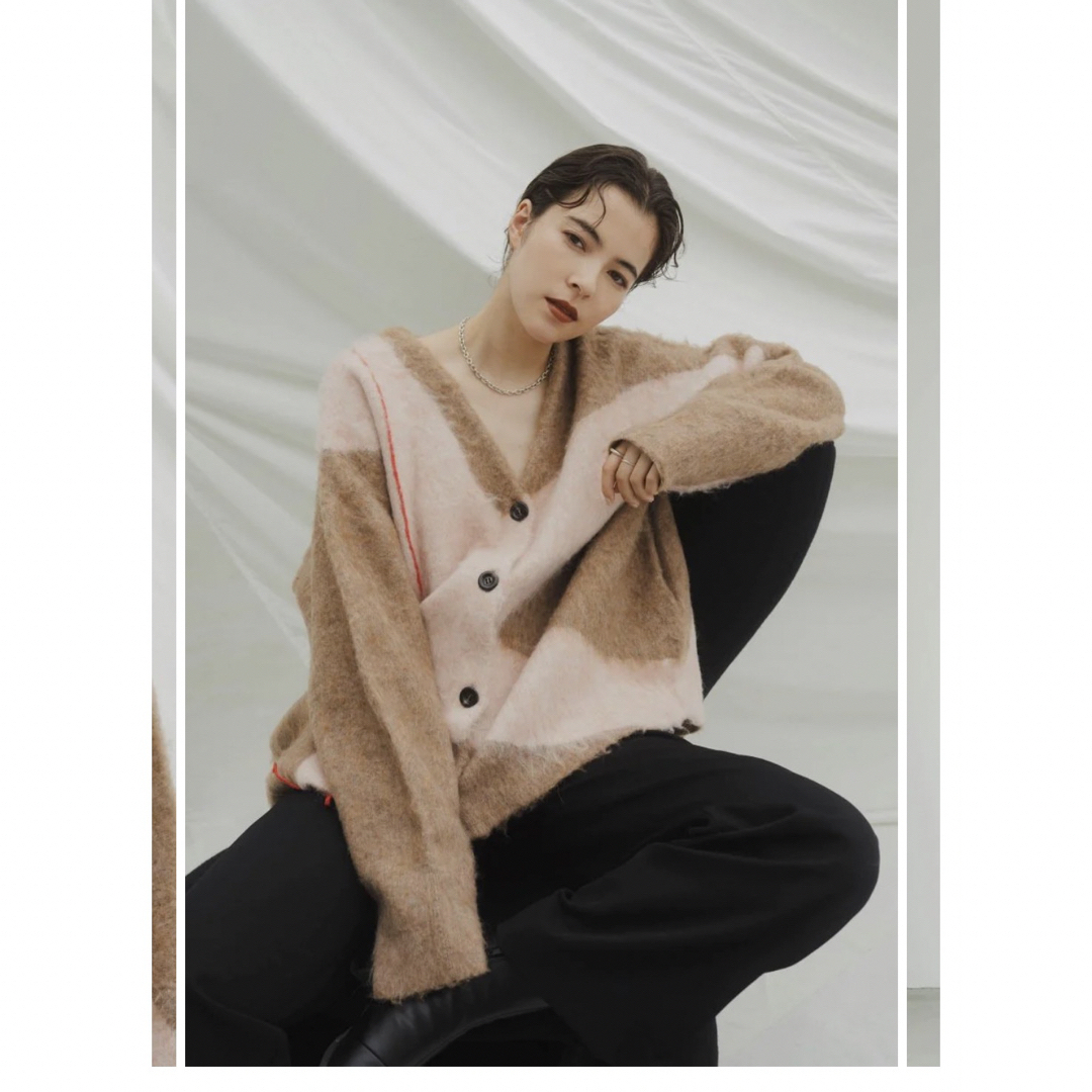 knuth marf accent mohair cardigan新作の通販 by みみ's shop|ラクマ