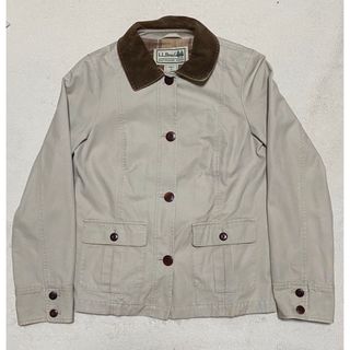 エルエルビーン(L.L.Bean)の美品　L.LBEAN エルエルビーン　カバーオール　ベージュ　ジャケット　S (カバーオール)