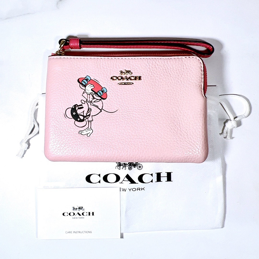 新品未使用】COACH ミッキーマウス スケードボード 日本限定 ポーチ