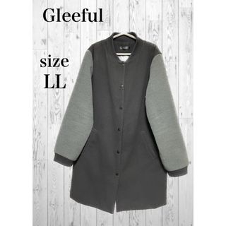 Gleeful グリーフル スタジャン風ロングコート レディース 【LL】(スタジャン)