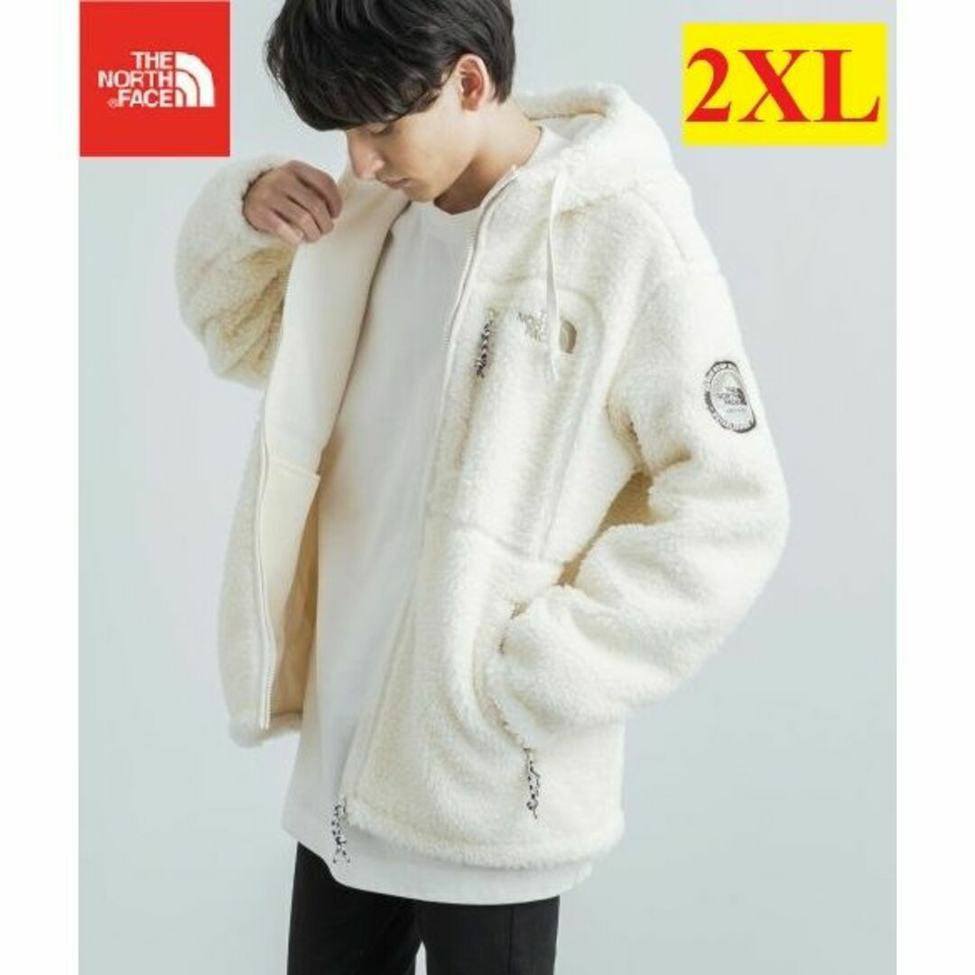 新品未使用 ノースフェイス フリースジャケット2XL クリーム