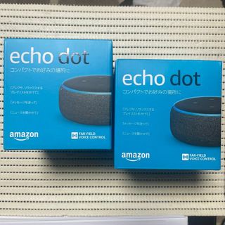 エコー(ECHO)の新品 Amazon Echo Dot (エコードット) 第3世代 チャコール2個(スピーカー)