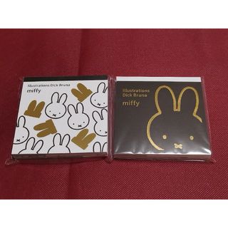 ミッフィー(miffy)の新品　ミッフィー　miffy　メモ帳　メモパッド　メモ　金箔　ゴールド　モノクロ(キャラクターグッズ)