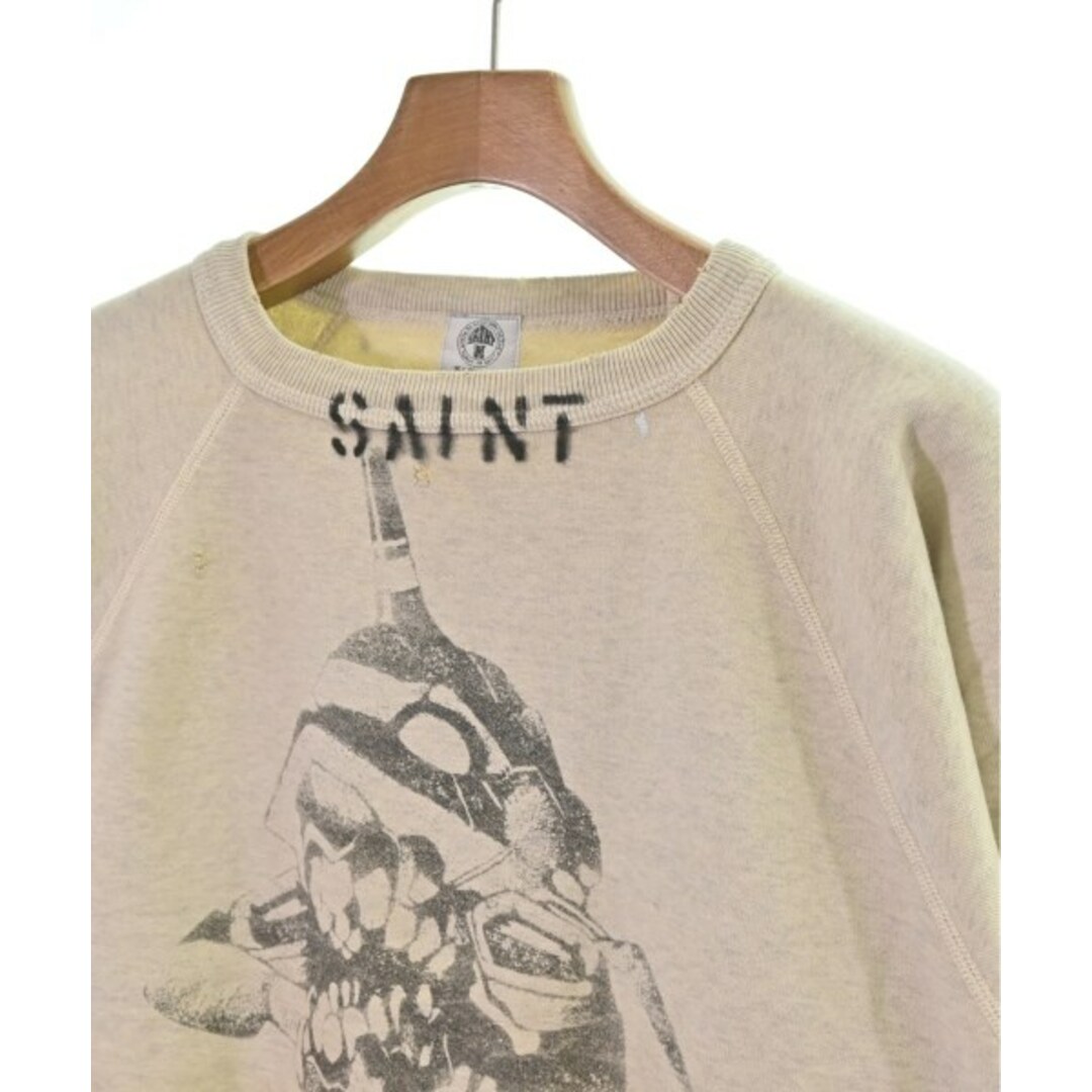 SAINT MICHAEL セントマイケル スウェット M ベージュ 【古着】【中古