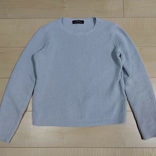 ユナイテッドアローズグリーンレーベルリラクシング(UNITED ARROWS green label relaxing)のユナイテッドアローズ　グリーンレーベルリラクシング　コットン混　水色(ニット/セーター)