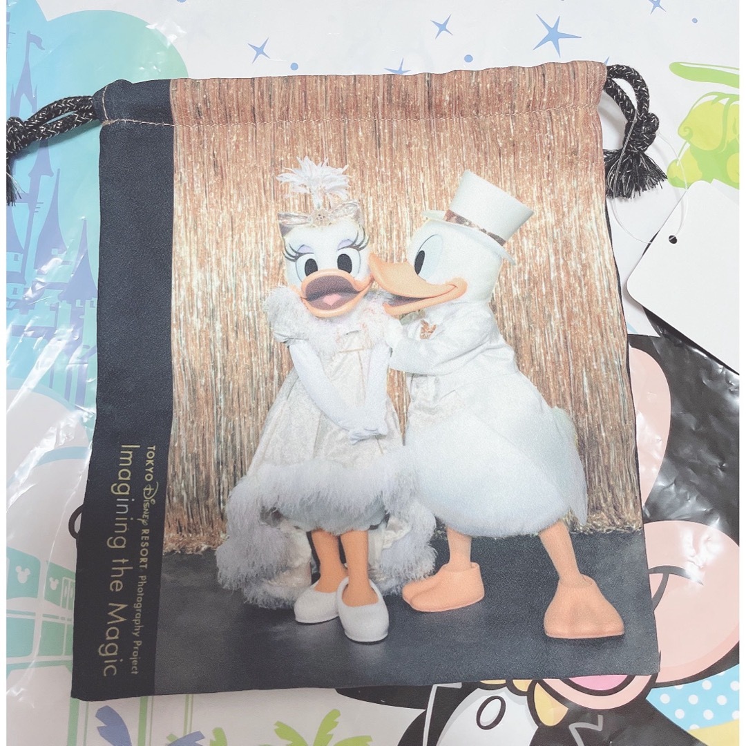 Disney(ディズニー)のワンマンズドリーム2 実写　巾着 エンタメ/ホビーのおもちゃ/ぬいぐるみ(キャラクターグッズ)の商品写真