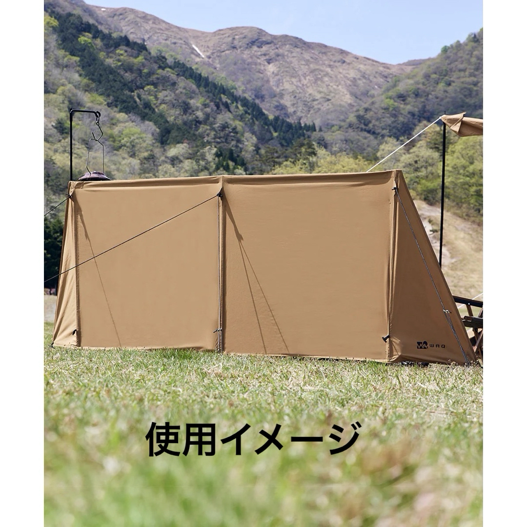 新品未使用品】WAQ 焚き火陣幕 TC タン - テント/タープ