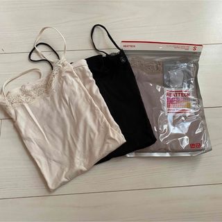 ユニクロ(UNIQLO)の美品！UNIQLO ユニクロ ヒートテック キャミソール 3枚セット(その他)