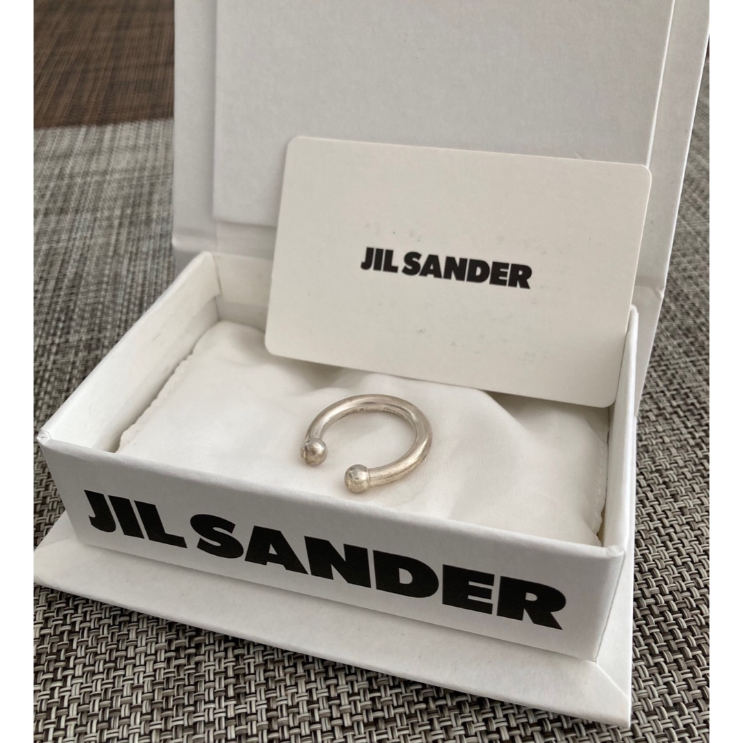 ☆新品【JIL SANDER】Silver Open Ring (Lサイズ)-