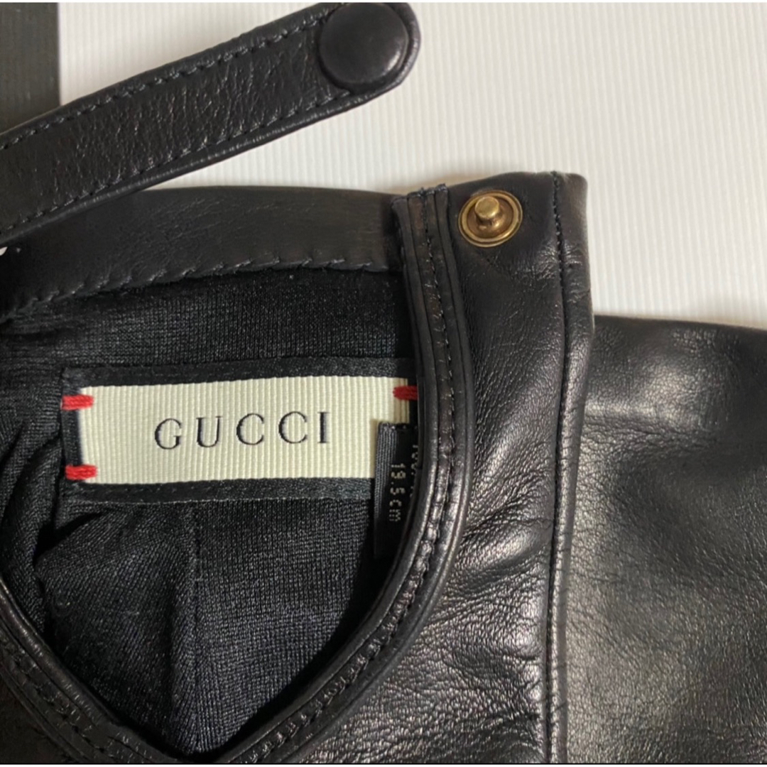 GUCCI グッチ レザーグローブ 手袋 レディース ホースビット シュー
