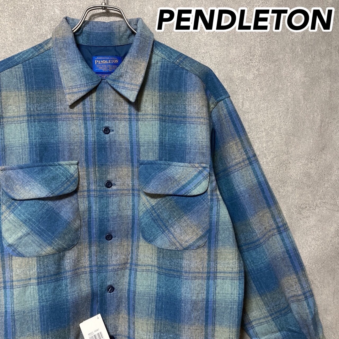 【新品未使用】PENDLETON  ウール オンブレ チェックシャツ 長袖