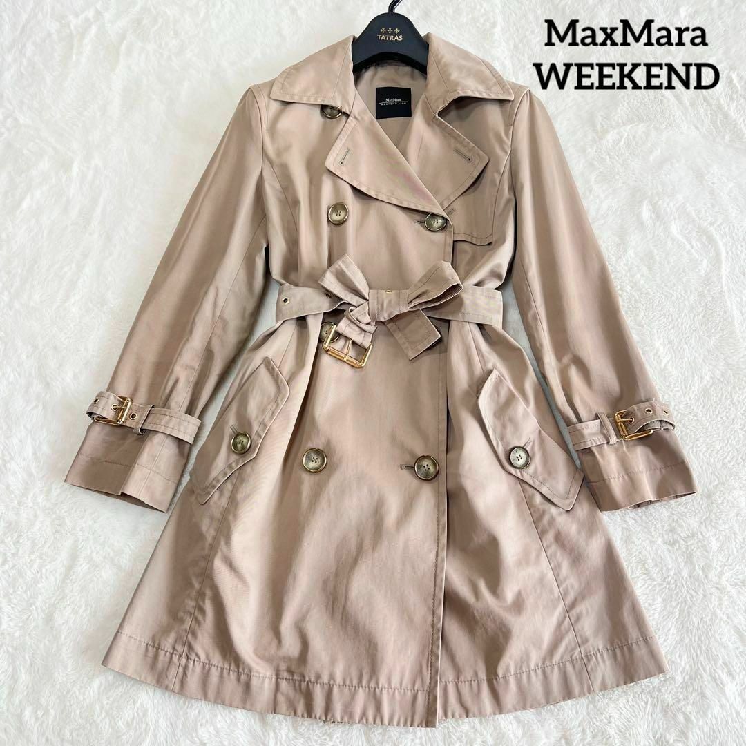 MaxMara トレンチコート S ブラウン ベント類完備 | フリマアプリ ラクマ