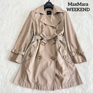 MaxMara トレンチコート S ブラウン ベント類完備