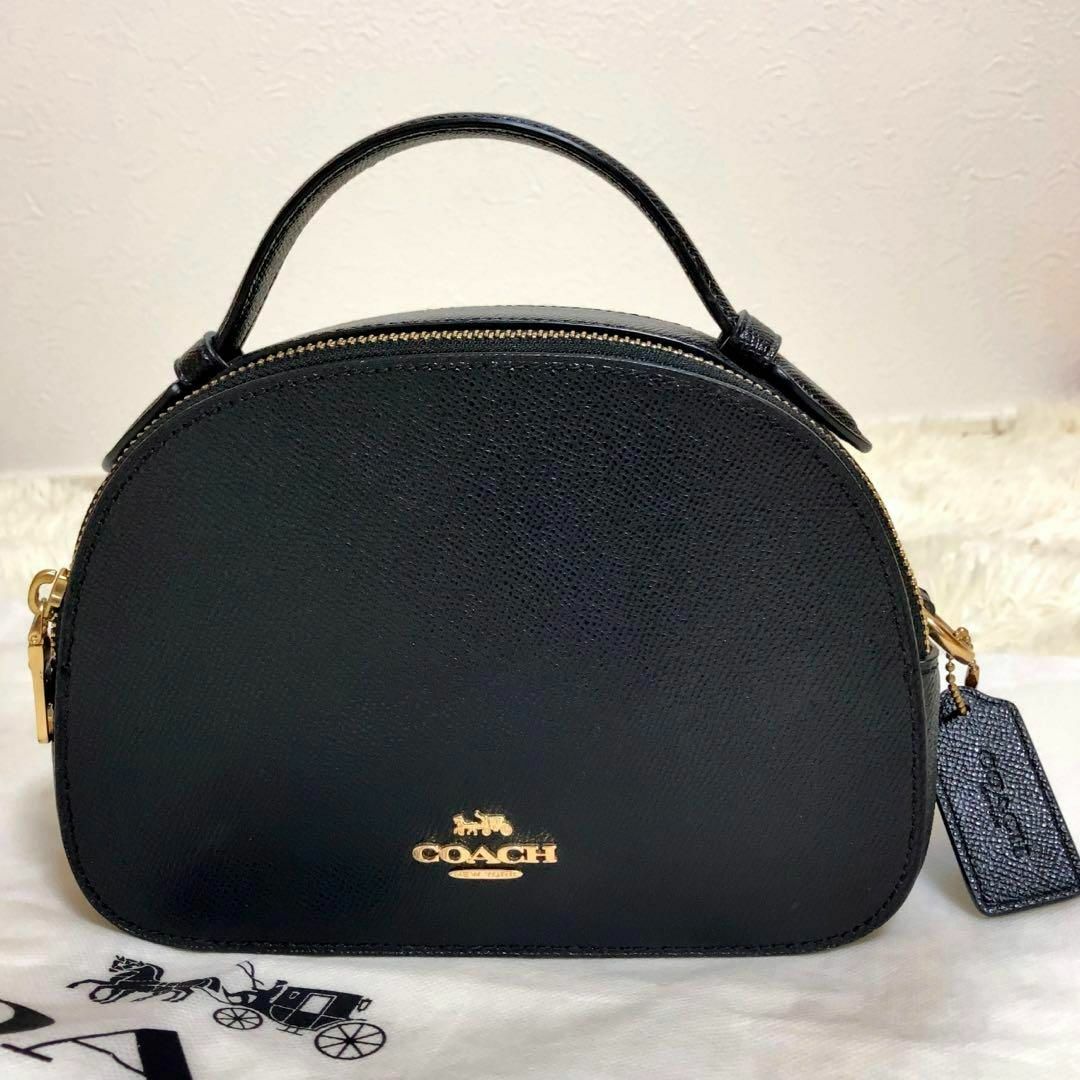 COACH   極美品 コーチ ショルダーバッグ セレナ レザー 黒 2way