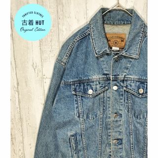 ギャップ(GAP)のGAP　ビンテージ古着　デニムジャケット　革パッチ　フェード感　ヤレ感　デニム(Gジャン/デニムジャケット)