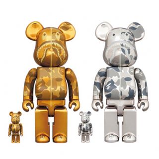 メディコムトイ(MEDICOM TOY)のBE@RBRICK BAPE(R) CAMO SHARK 100％ & 400％(その他)