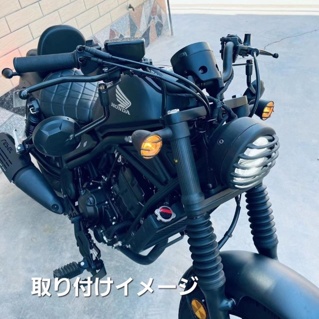 ホンダ(ホンダ)のレブル250 500 アンダーミラーキット ミラーホール用ボルト付 ブラック仕様 自動車/バイクのバイク(パーツ)の商品写真