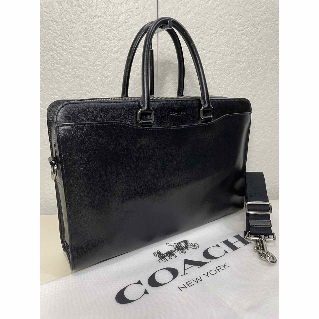 COACH(コーチ)の【良品】定価7.4万　コーチ　メンテ済み　ビジネス　バッグ　レザー　157 メンズのバッグ(ビジネスバッグ)の商品写真