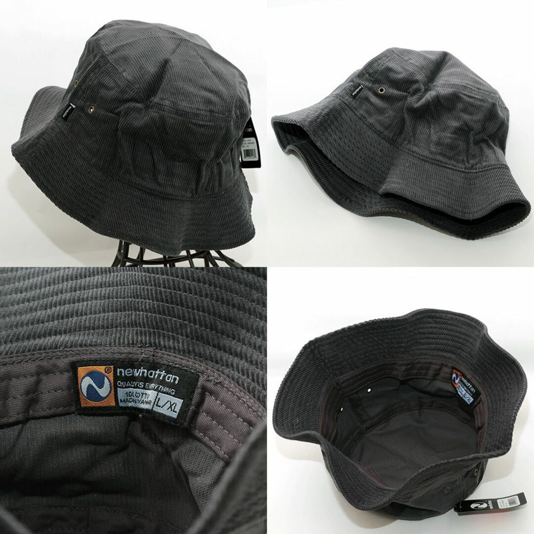 newhattan - バケットハット 帽子 ニューハッタン 灰 1570-NEH-Z newhattan - バケットハット 帽子 ニューハッタン 灰 1570-NEH-Z