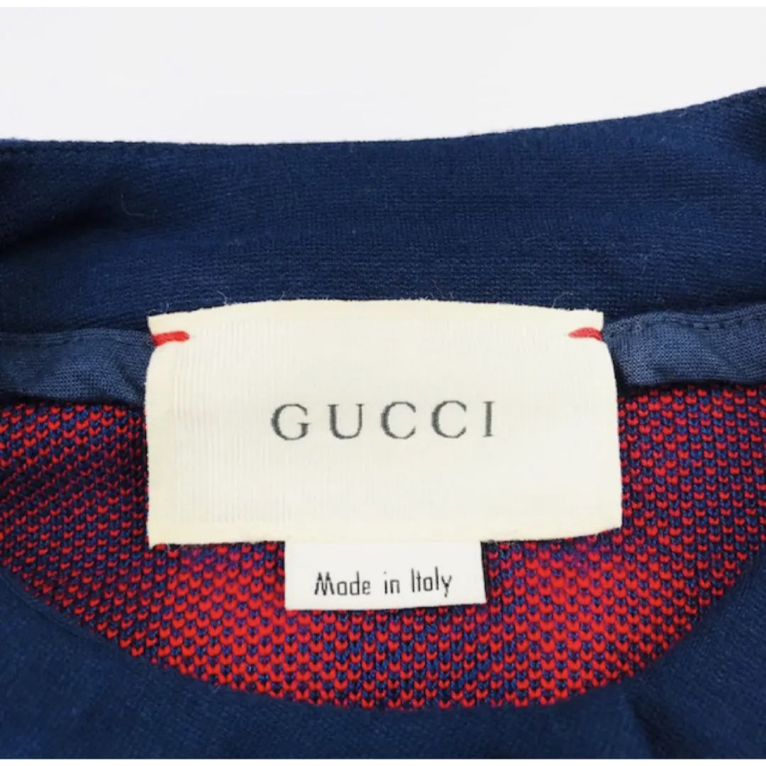 良品★GUCCI・キッズ Gロゴ ベビーウェイト ニット カーディガン(5)