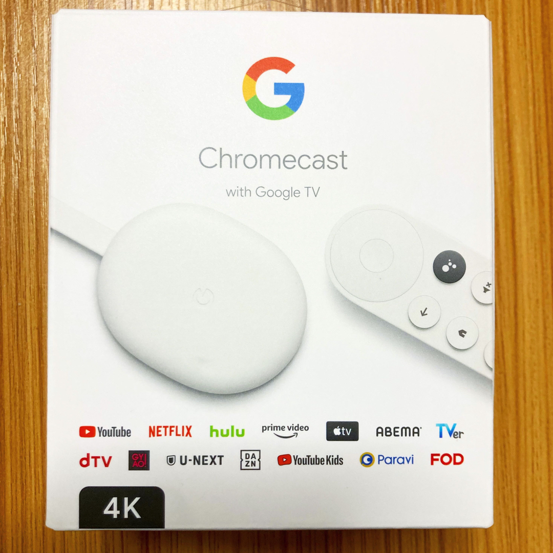 Google(グーグル)の【新品未開封】Chromecast with GoogleTV 4K スマホ/家電/カメラのテレビ/映像機器(映像用ケーブル)の商品写真