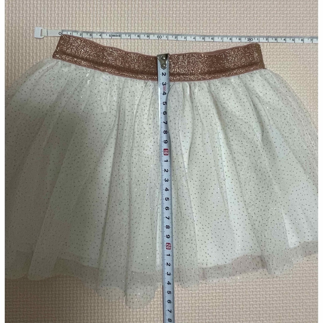 PETIT BATEAU(プチバトー)のPETIT BATEAU  ラメチュールスカート　3ans 95cm キッズ/ベビー/マタニティのキッズ服女の子用(90cm~)(スカート)の商品写真