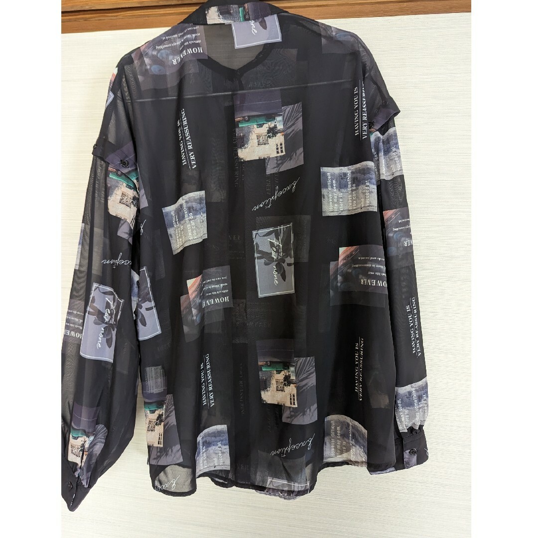 シアーシャツ 大きめ レディースのトップス(シャツ/ブラウス(長袖/七分))の商品写真
