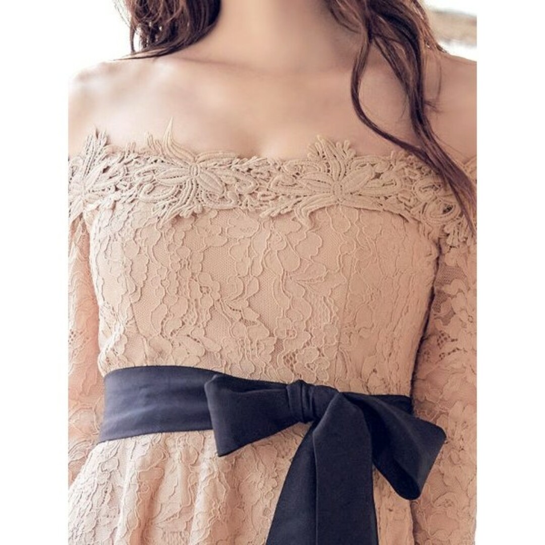 JEWELS ドレス ベージュ レディースのフォーマル/ドレス(ミニドレス)の商品写真