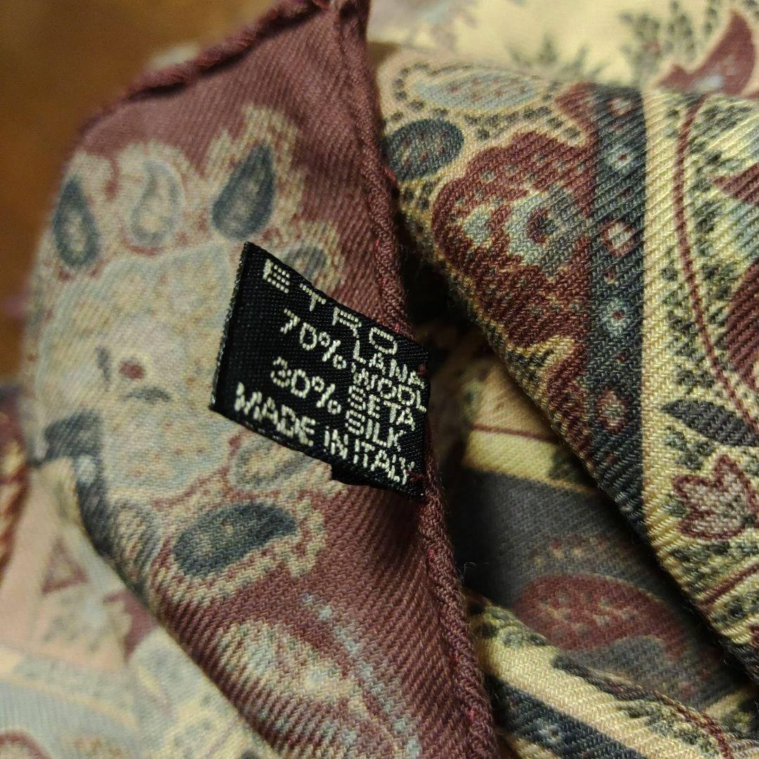 ETRO - 1682超美品 エトロ ストール スヌード シルク混 ペイズリー柄