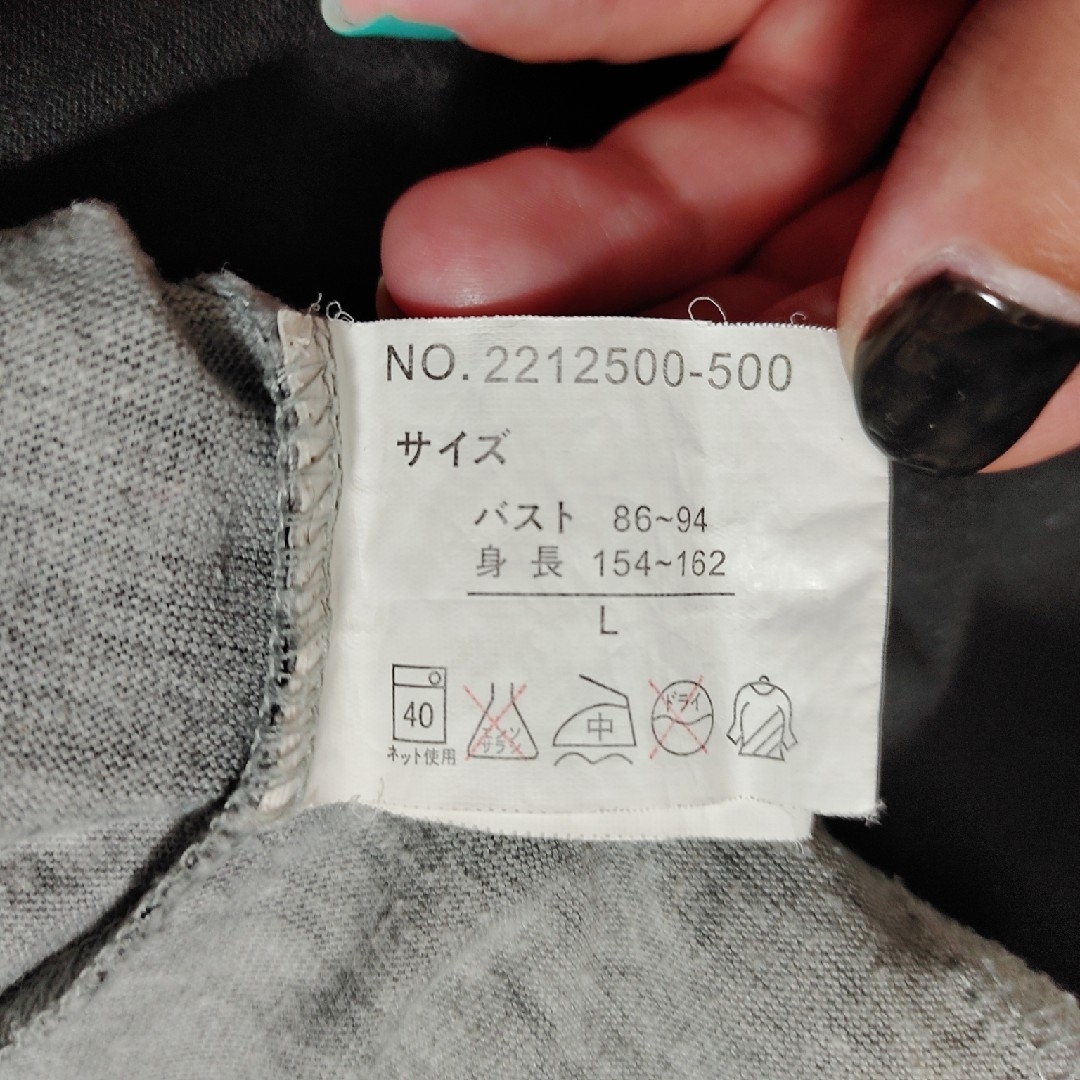 ドクロのトップス　Lサイズ レディースのトップス(Tシャツ(半袖/袖なし))の商品写真