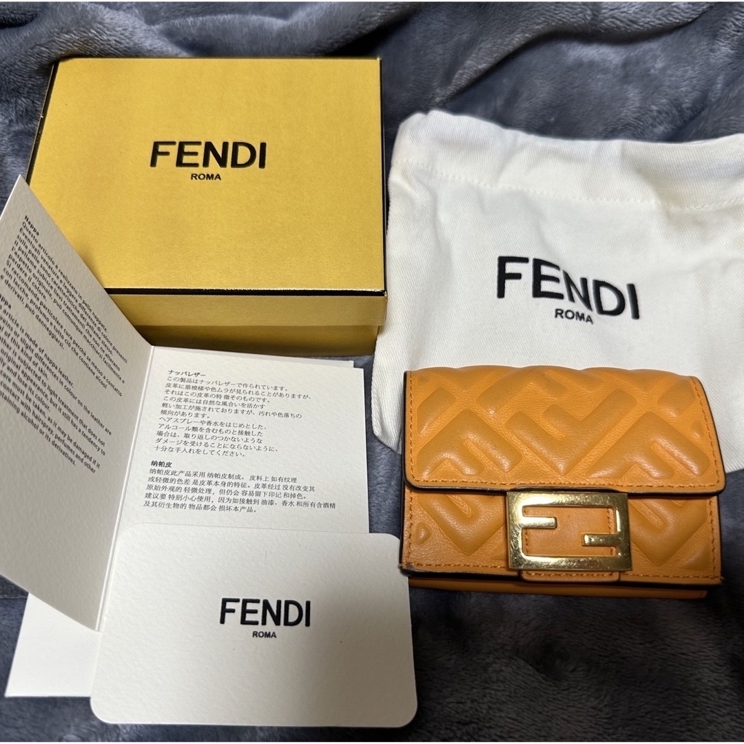 三つ折り財布 バゲット FENDI - 財布