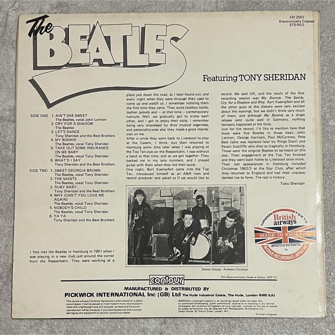 The Beatles Featuring Tony Sheridan UK エンタメ/ホビーのCD(その他)の商品写真