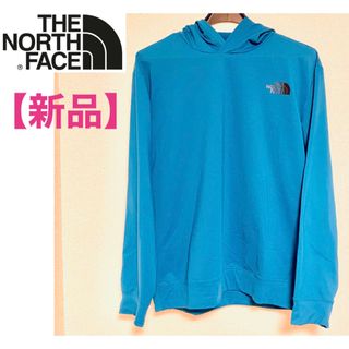 ザノースフェイス(THE NORTH FACE)の【新品】THE NORTH FACE パーカー L 青(パーカー)