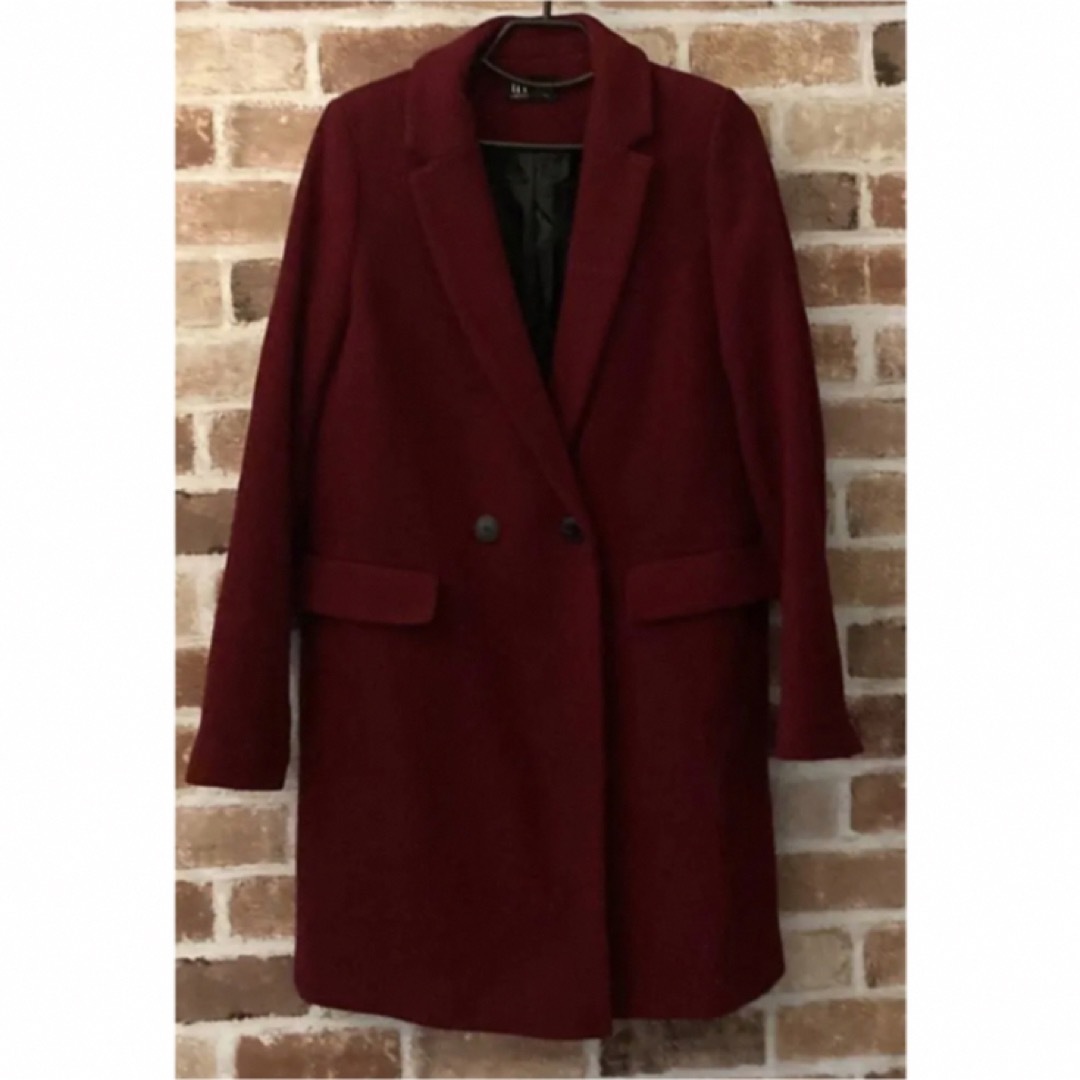 ZARA - ZARA チェスターコート レッドの通販 by shop|ザラなら ZARA - ZARA チェスターコート レッドの通販 by shop|ザラなら