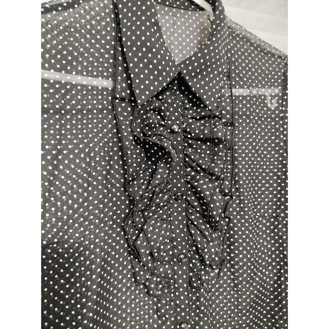 シースルーシャツ　9R レディースのトップス(シャツ/ブラウス(長袖/七分))の商品写真