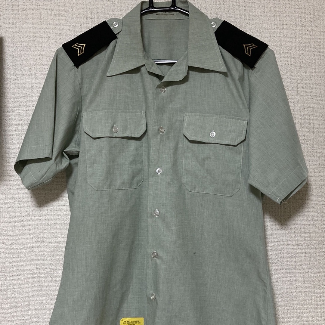 Military GULF 輸入古着 80s ミリタリーシャツ エポレットシャツの通販