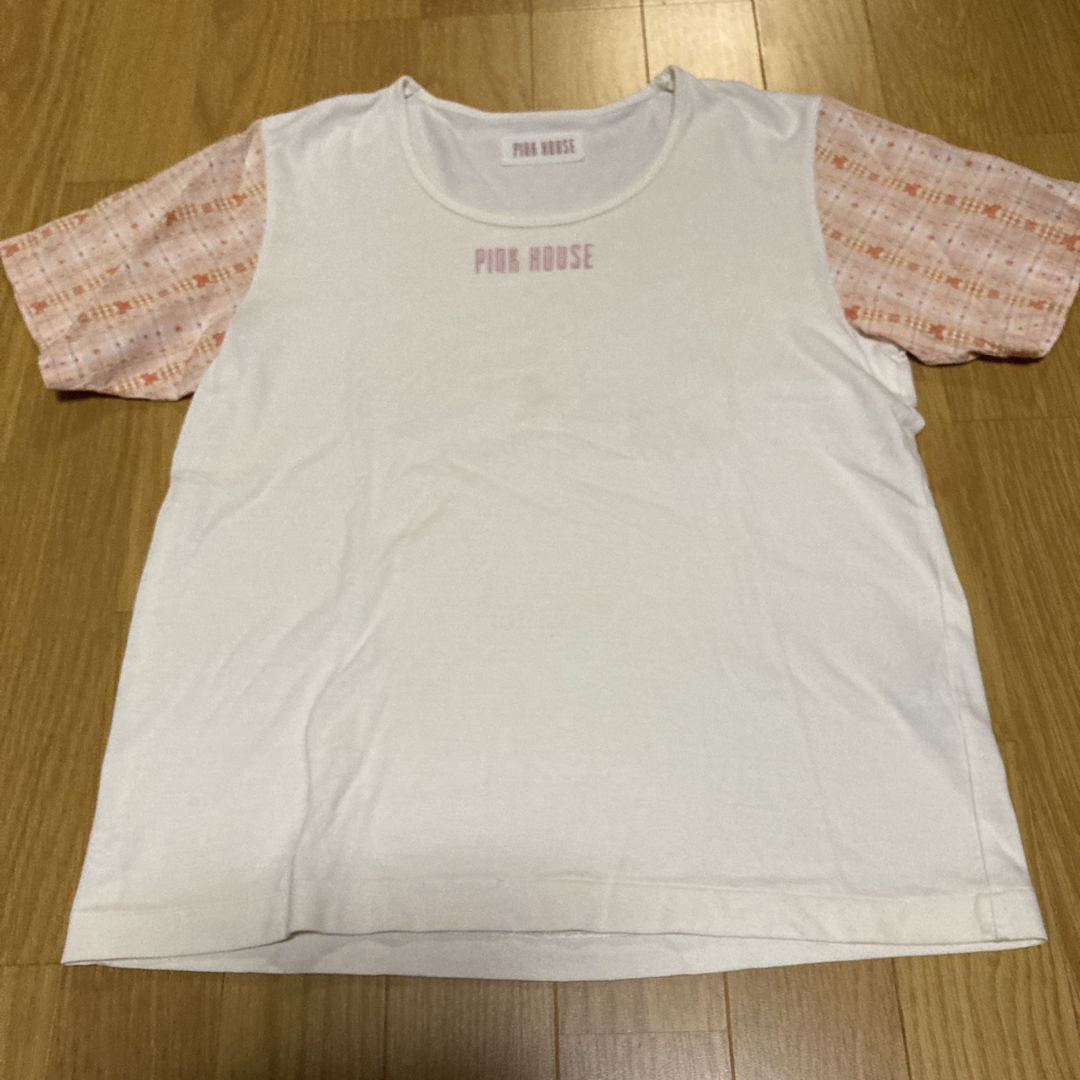 レアピンクハウスxFRAP BOIS 半袖Tシャツ