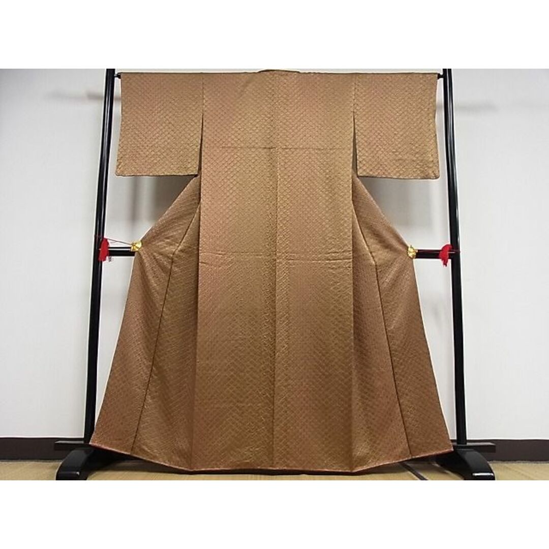 平和屋-こころ店■上質な小紋 総絞り 着丈158.5cm 裄丈66cm 正絹 逸品 B-ph7011