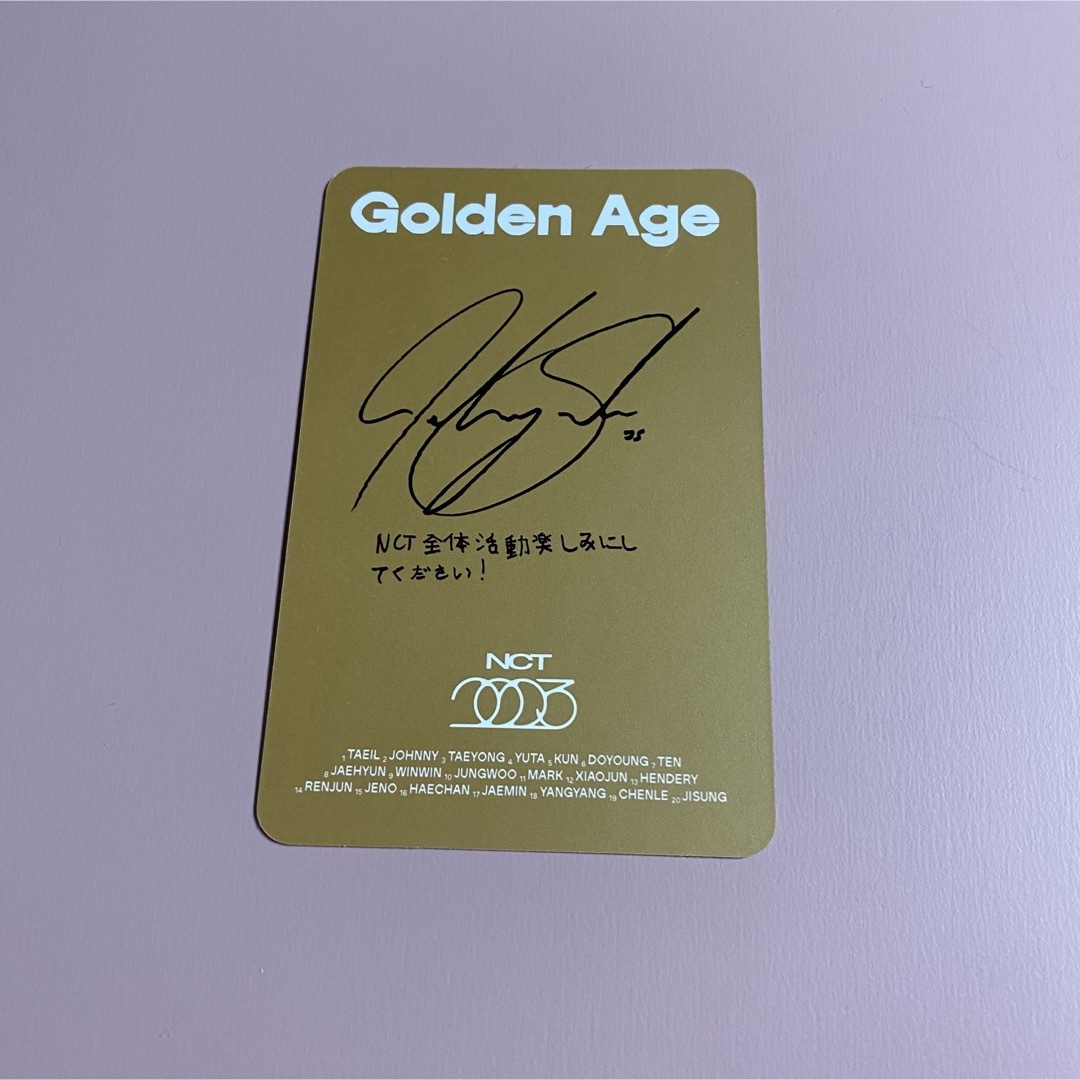 NCT Golden Age トレカ ジャニー JP ver.