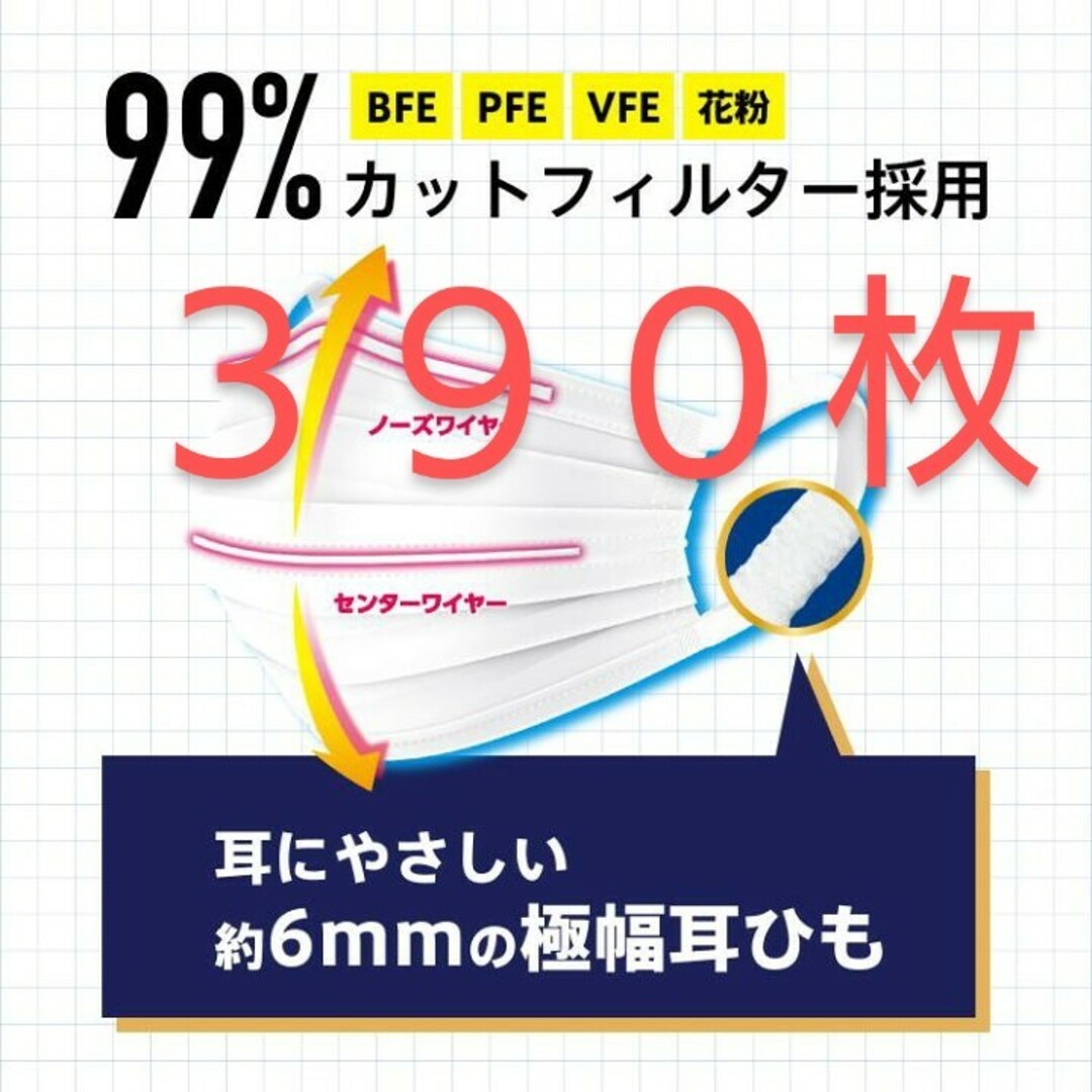 マスク小さめ３９０枚