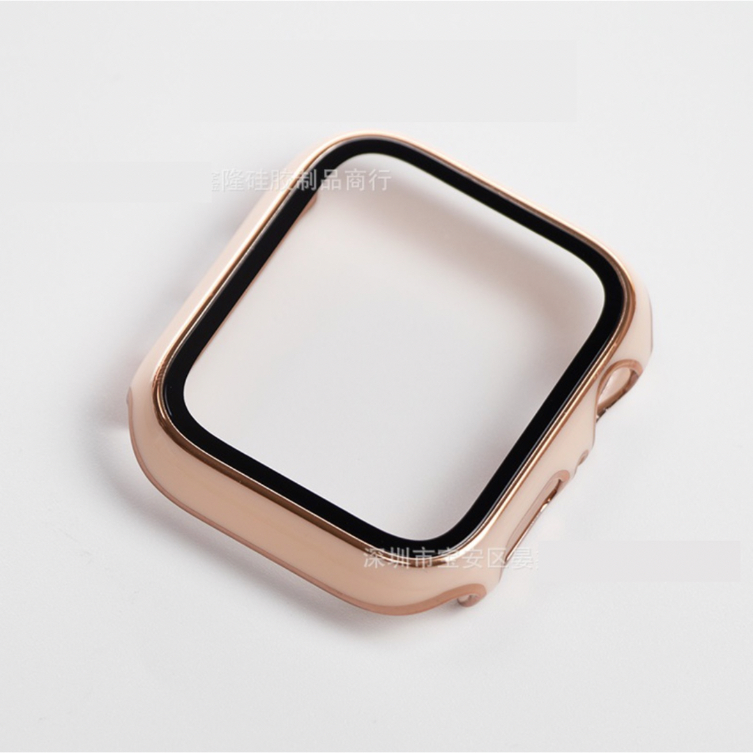 Apple Watch(アップルウォッチ)のAkisuke様専用  AppleWatch カバー 45mm ピンク+ゴールド レディースのファッション小物(その他)の商品写真