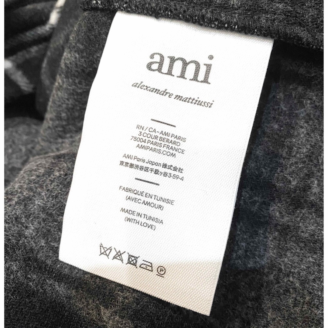 シャツジャケット新品未使用 AMI PARIS チェック ウール混 シャツ ジャケット