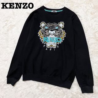 トレンド KENZO刺繡虎頭スウェット