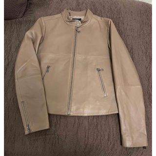 theory - theory 21AW ラムレザー ライダースジャケット ブラウン S
