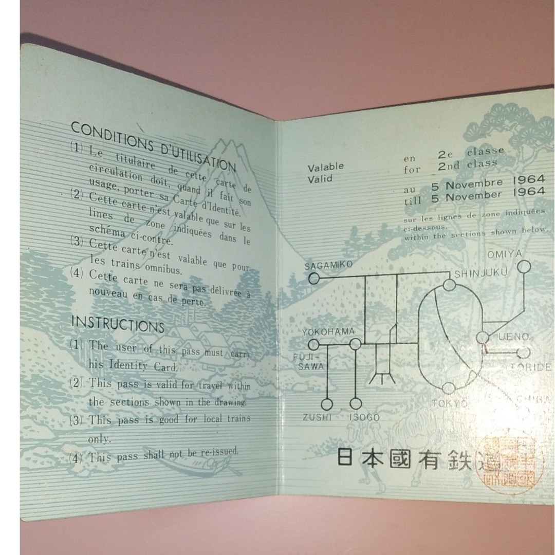 1964年東京オリンピックの鉄道グッズと記念銅メダルと模擬式典整理券 エンタメ/ホビーの美術品/アンティーク(その他)の商品写真