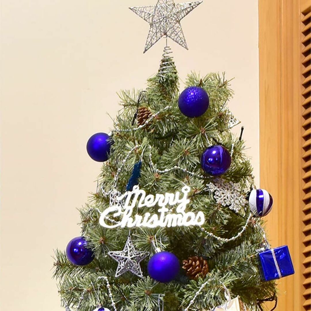 【色: ブルー】ジュールエンケリ 北欧風 クリスマスツリーセット 150cm オ