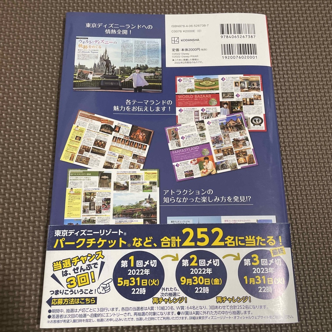 Disney(ディズニー)の東京ディズニーランドガイドブック　風間俊介 エンタメ/ホビーの本(地図/旅行ガイド)の商品写真