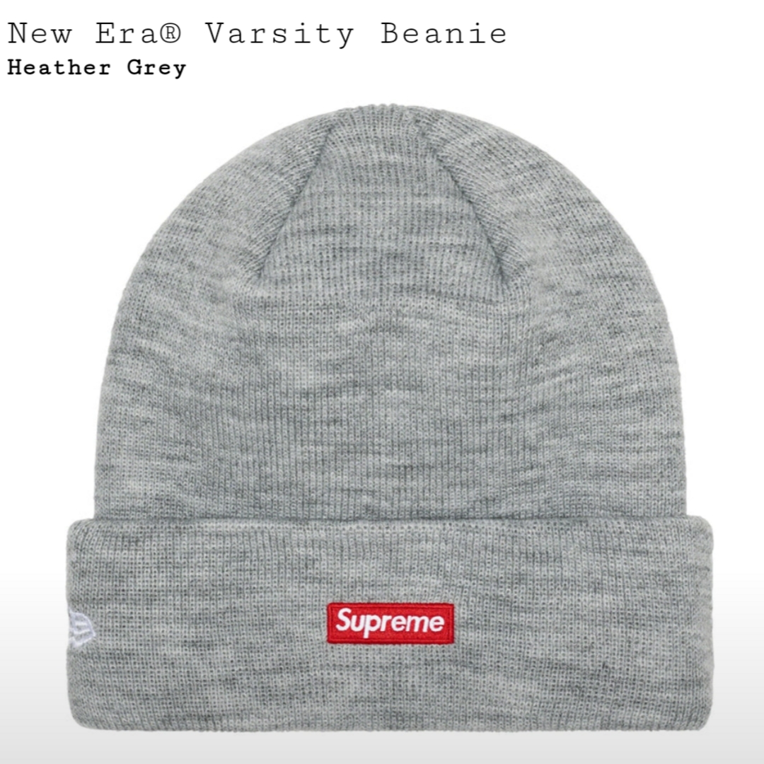 83 Supreme NewEra Varsity Beanie グレー - ニットキャップ/ビーニー