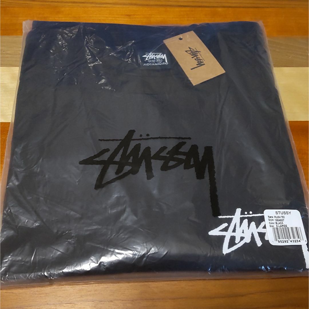 STUSSY - Stussy PLUSH TEE 黒／XLの通販 by Yu's shop｜ステューシー